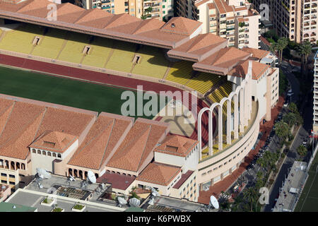 Fontvieille, monaco - 1 giugno 2016: vista aerea dello Stadio Louis II di Monaco, nel sud della Francia Foto Stock