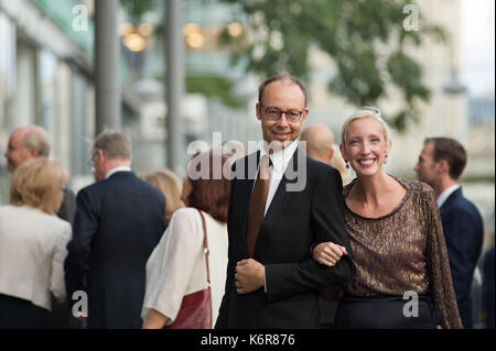 Stoccolma, Svezia, 12 settembre, 2017. Apertura del Riksdag. tonights concerto a Stoccolma concert hall, dovuta all'apertura del Riksdag. Membro del parlamento, sofia arkelsten (m). Credito: barbro bergfeldt/alamy live news Foto Stock