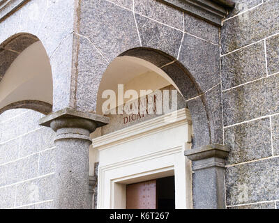 Ottobre 10, 2016 - Lugano, Svizzera: chiesa sul culmine del monte san salvatore Foto Stock