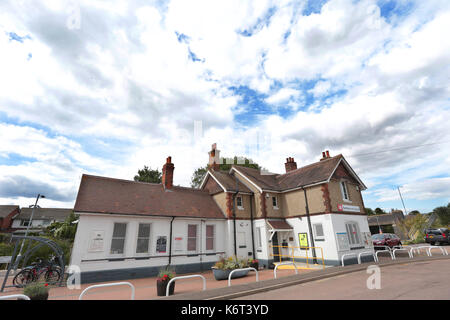 Maggiore Anglia treni Burnham on Crouch Station Foto Stock