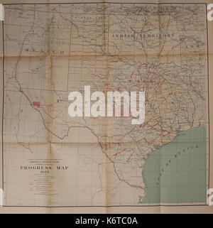Primo() Quarta relazione annuale del Servizio geologico del Texas, 1889( 1892) BHL40362019 Foto Stock