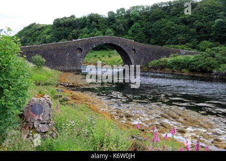 Un ponte sull'Atlantico, Clachan, Scozia Foto Stock