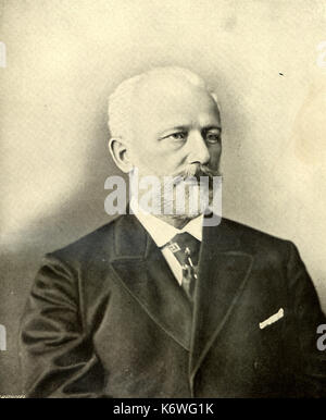 Pyotr Il'ych Tchaikovsky nel 1893. Fotografia scattata a Londra. Il compositore russo 1840-1893 Foto Stock