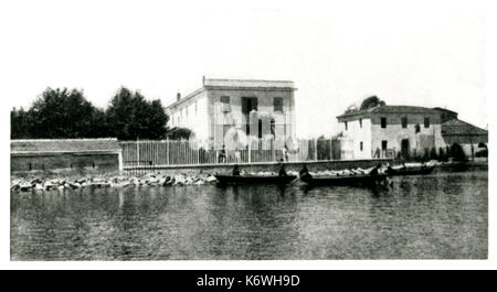 Giacomo Puccini 's villa - a Torre del Lago, Toscana, Italia. Compositore italiano: 22 dicembre 1858 - 29 novembre 1924. Foto Stock