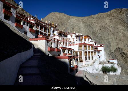 India, dello Stato del Jammu e Kashmir, Himalaya, Ladakh, Indus Valle, monastero buddista di Rizong (Ridzong) Foto Stock