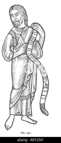 Fig 191 Figura da Jesse finestra, Chartres Foto Stock