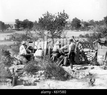 Il francese 75 pistola a Capo Helles 1915 Foto Stock