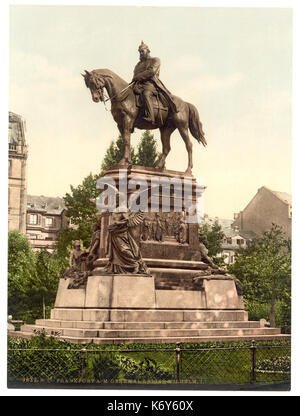 L'Imperatore Guglielmo, monumento, Francoforte sul Main (ossia Frankfurt am Main), Germania LCCN2002713669 Foto Stock