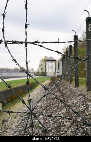 In Germania, in Baviera, Monaco di Baviera (MŸnchen), il campo di concentramento di Dachau Memorial Foto Stock