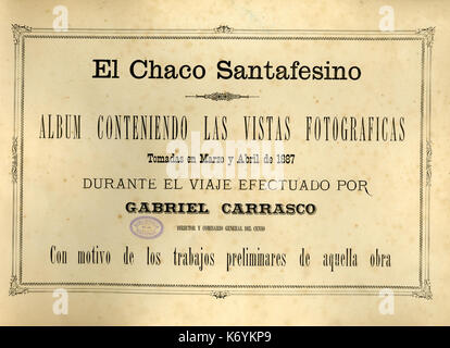 El Chaco Santafesino Caratula Foto Stock