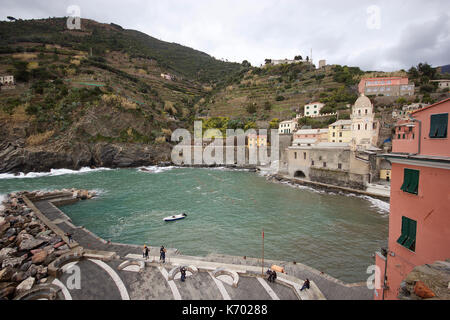 Porto, le Cinque Terre, Liguria, Italia Foto Stock