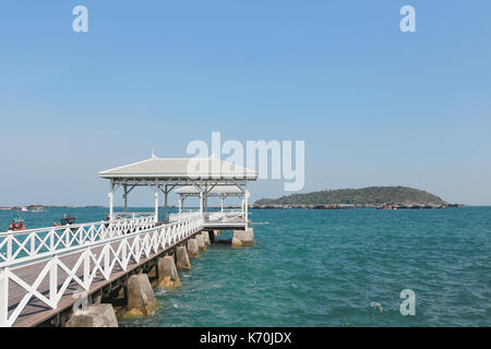 Ponte asadang di Koh Si Chang luoghi importanti e popolari destinazioni turistiche in chonburi provincia,della Thailandia. Foto Stock