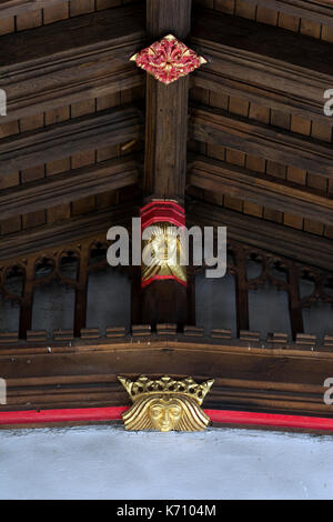 Dettaglio del tetto, Chiesa di Santa Maria, Sileby, Leicestershire, England, Regno Unito Foto Stock