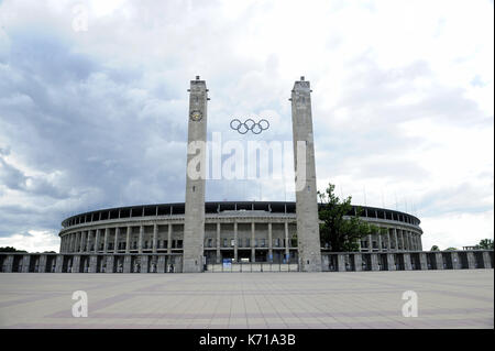 Olympiastadion di Berlino, otto marzo, Hertha BSC Berlino, Berliner Olympiastadion, Deutsches Stadion, Werner Marzo, Berlin Thunder, Foto Stock