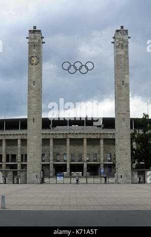 Olympiastadion di Berlino, otto marzo, Hertha BSC Berlino, Berliner Olympiastadion, Deutsches Stadion, Werner Marzo, Berlin Thunder, Foto Stock