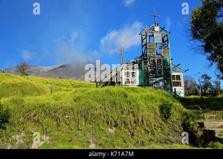 Turrialba vulcano attivo Costa Rica Foto Stock