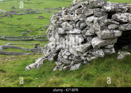 Cleits su St Kilda villaggio sull'isola di hirta Scozia Scotland Foto Stock