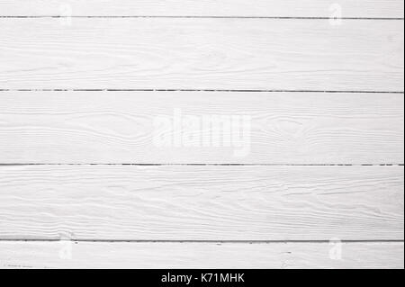 Bianco di tavole di legno texture di sfondo per la progettazione Foto Stock