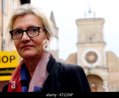 Pordenone, Italia. Xiv Sep, 2017. romanziere americano elizabeth strout è visto nel corso di una manifestazione letteraria pordenonelegge.it xvii bookfest con autori dal 13 al 17 settembre a Pordenone il 14 settembre, 2017. Credito: Andrea Spinelli/alamy live news Foto Stock