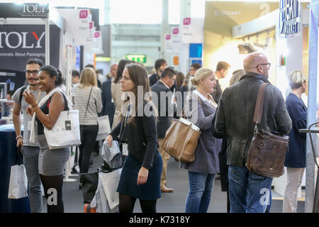 Londra, UK.14th, Settembre, 2017. Imballaggio e innovazioni a esposizioni di Olympia. Foto Stock