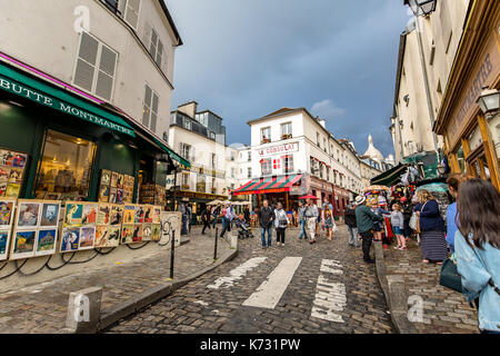 Impressioni di Montmartre a Parigi Foto Stock