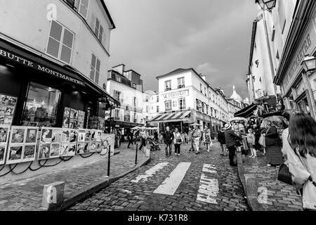 Impressioni di Montmartre a Parigi Foto Stock