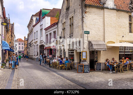 Centro storico della città di Bruges Foto Stock