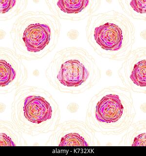 Rose di pattern Illustrazione Vettoriale