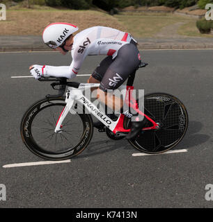 Tour della Gran Bretagna cycle race 2017 Fase 5 Clacton On Sea Foto Stock