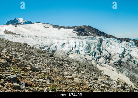 Ghiacciaio di le tour e chardonnait, Chamonix Mont Blanc, Francia Foto Stock