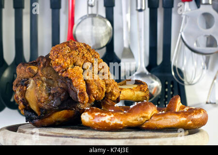 Schweinshaxe, maiale, Foto Stock