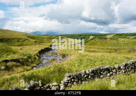 Galloway Forest park con drammatica del cielo Foto Stock