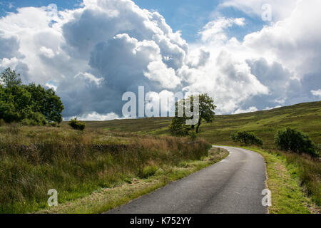 Galloway Forest park con drammatica del cielo Foto Stock