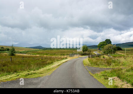 Galloway Forest park con drammatica del cielo Foto Stock