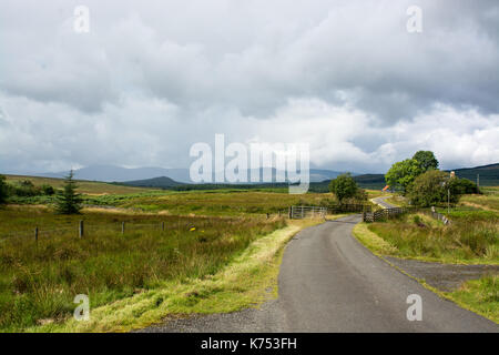 Galloway Forest park con drammatica del cielo Foto Stock