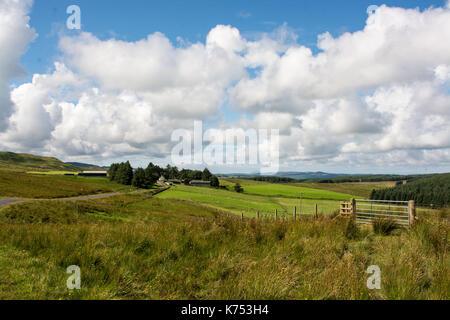 Galloway Forest park con drammatica del cielo Foto Stock