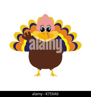 La Turchia pilgrimin sul giorno del ringraziamento illustrazione vettoriale Illustrazione Vettoriale