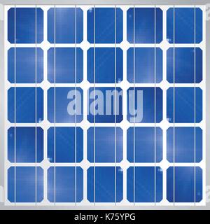 Pannello solare fotovoltaico sullo sfondo del modulo - Energia rinnovabile - taglia: 1200 x 1200 px - immagine vettoriale Illustrazione Vettoriale
