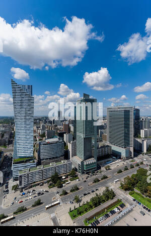 I moderni grattacieli a Varsavia, Polonia Foto Stock