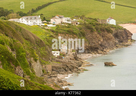 Il villaggio / Frazione di hallsands e resti di un villaggio perso - devon, Regno Unito. Foto Stock