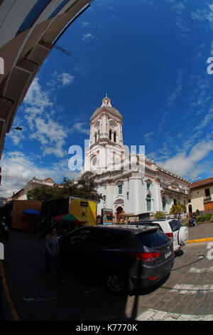 Vista della Chiesa di San Francisco. Grandangolo Foto Stock