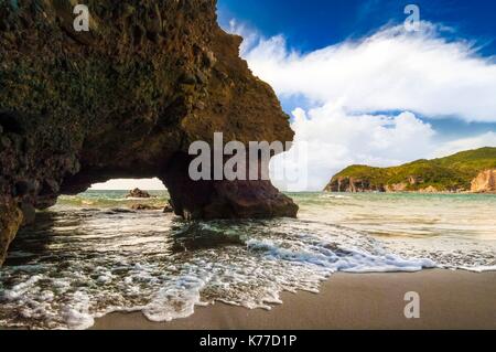 Regno Unito, Montserrat, di lingua inglese dei Caraibi, Brades, Carrs Bay, sul bordo della nuova capitale Brades Foto Stock