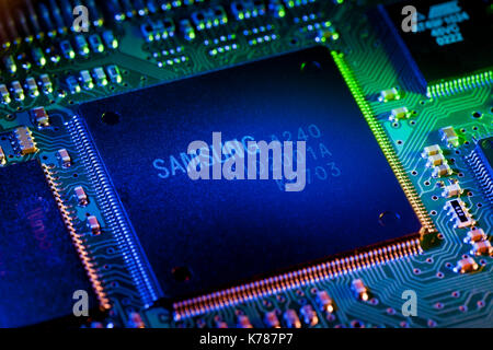 Samsung SID2001una CPU su unità disco rigido Scheda di controllo Foto Stock