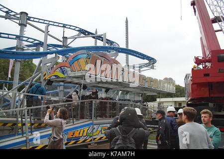 Monaco, Germania. 14 Settembre 2017. Tour stampa dell'Oktoberfest. Credit: Stefan Kammler/Alamy Live News Foto Stock