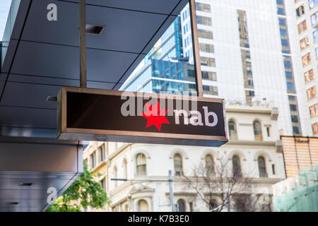 National Australia Bank banca NAB segno di Sydney , Australia Foto Stock