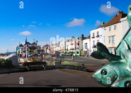 Trattare lungomare da Pier ingresso Foto Stock