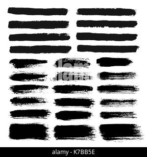I tratti di pennello dipinte bokes testo Illustrazione Vettoriale