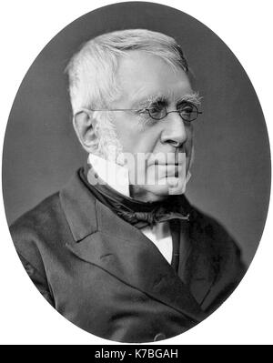 George BIDDELL AIRY (1801-1892) astronomo e matematico inglese verso il 1885 Foto Stock