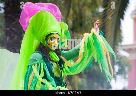 Nizza - 27 febbraio: il Carnevale di Nizza il 27 febbraio 2011 in Costa Azzurra. Questo è il principale evento invernale della riviera. 2011 argomento è il "re di Foto Stock