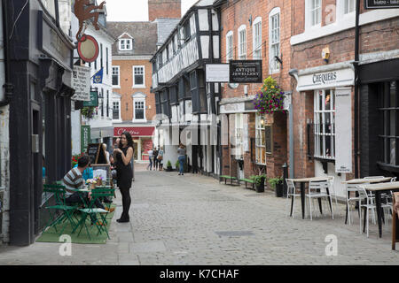 Butcher row Street, Manchester, Inghilterra Foto Stock